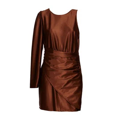 Sohuman Women's Brown Studio Mini Dress