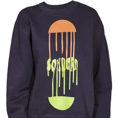 Sohuman Women's Daya Sweatshirt Unisex Blue In Purple