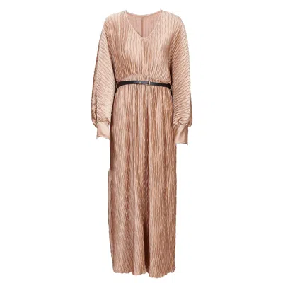 Sohuman Women's Gold Diumb Maxi Dress In Purple