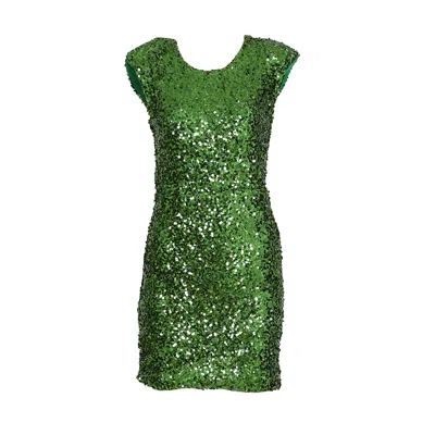 Sohuman Women's Green Divin Mini Dress