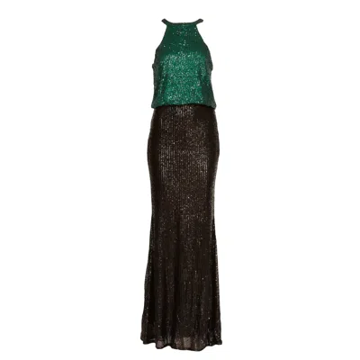 Sohuman Women's Green Lolish Maxi Dress