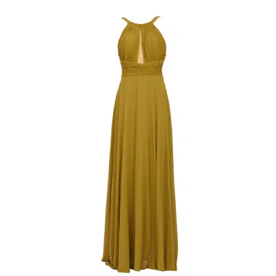 Sohuman Women's Green Sien Maxi Dress In Yellow