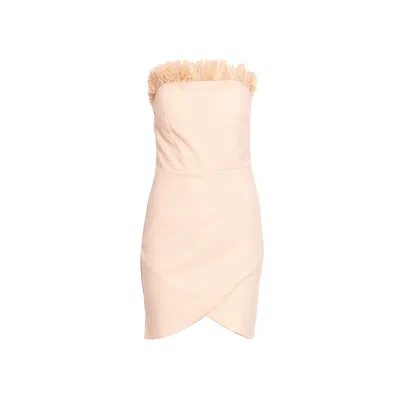 Sohuman Women's Neutrals Monish Mini Dress In Pink