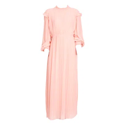Sohuman Women's Pink Sanh Midi Dress
