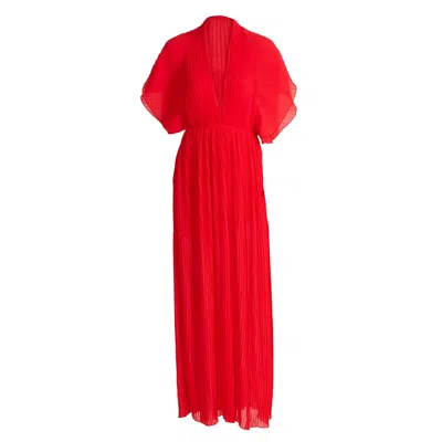 Sohuman Women's Red Lousch Maxi Dress