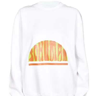 Sohuman Women's White Tum Unisex Sweatshirt In Yellow