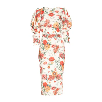 Sohuman Women's Winoh Midi Dress In White