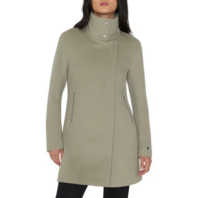 Soia & Kyo Abbi Down & Feather Fill Jacket With Detachable Bib In Green