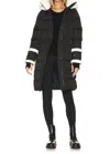 Soia & Kyo Aubrey Puffer Coat In Black In Gray