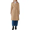 Soia & Kyo Becky Double Breasted Trench Coat In Neutral