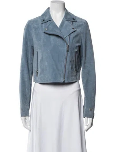 Pre-owned Soia & Kyo Biker Jacket In Blue