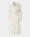 Soia & Kyo Britta-u Wool Wrap Coat In White