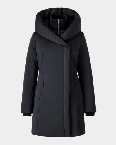 Soia & Kyo Camelia-u Hooded Down Parka In Black