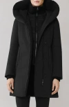 Soia & Kyo Camelia Water Repellent 700 Fill Power Down Coat In Black