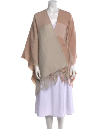 Pre-owned Soia & Kyo Colorblock Pattern V-neck Sweater In Pink