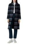 Soia & Kyo Diane Plaid Single Breasted Coat In Multi