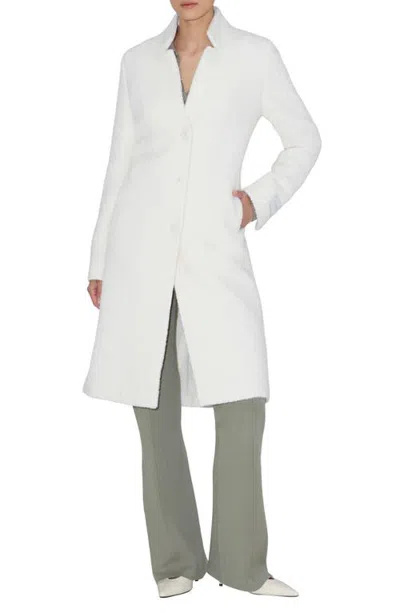 Soia & Kyo Diane Wool Blend Coat In White