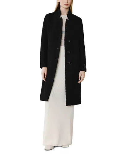 Soia & Kyo Diane-u Wool Blend Boucle Midi Coat In Black
