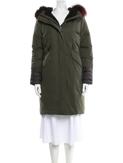 Pre-owned Soia & Kyo Down Coat In Green