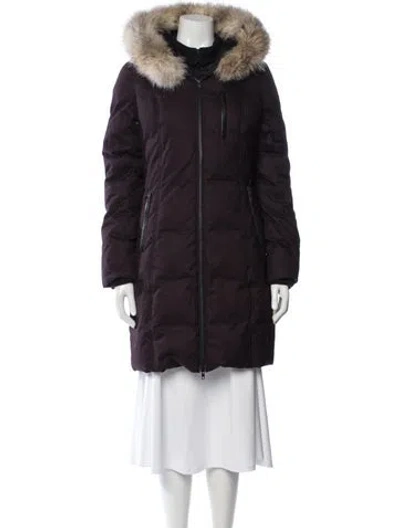 Pre-owned Soia & Kyo Down Coat In Purple