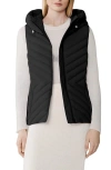 Soia & Kyo Estelle Water Resistant 700 Fill Power Hooded Down Vest In Black