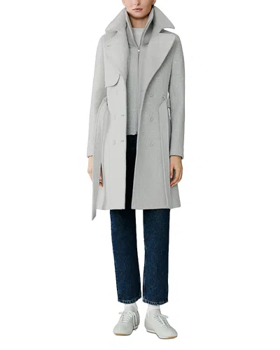 Soia & Kyo Fabianne Classic Notch Collar Coat In Blue