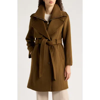 Soia & Kyo Fabianne Wool Blend Coat In Brown
