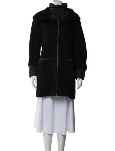 Pre-owned Soia & Kyo Faux Fur Coat In Black