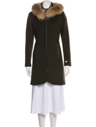 Pre-owned Soia & Kyo Faux Fur Coat In Green