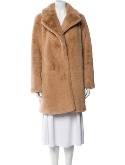 Pre-owned Soia & Kyo Faux Fur Coat In Neutral