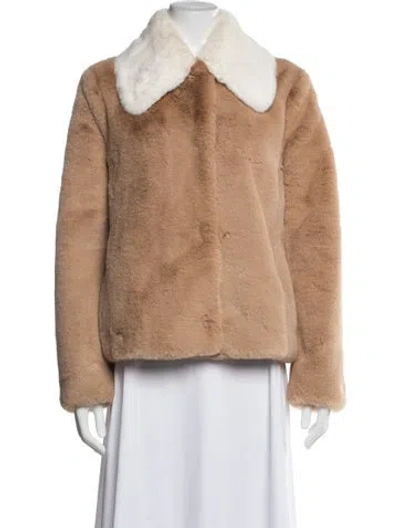 Pre-owned Soia & Kyo Faux Fur Jacket In Neutral
