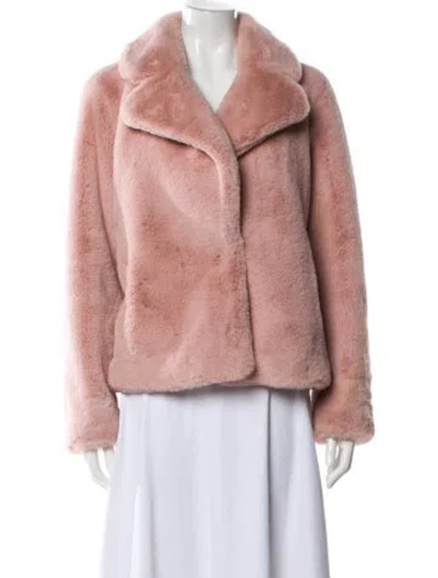 Pre-owned Soia & Kyo Faux Fur Jacket In Pink