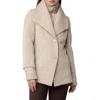 Soia & Kyo Freida Mixed Media Coat With Removable Puffer Bib