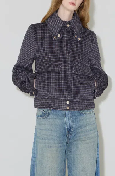 Soia & Kyo Gene Wool Blend Short Jacket In Antique Rose