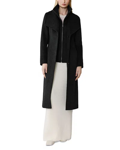 Soia & Kyo Ilana Belted Coat In Black
