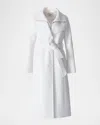 Soia & Kyo Ilana-u Belted Wool-blend Coat With Bib In White