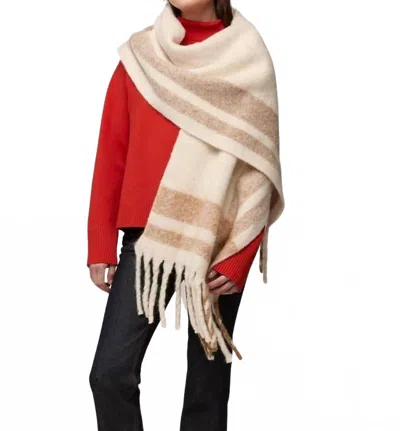Soia & Kyo Jessi Blanket Scarf In Powder In Neutral