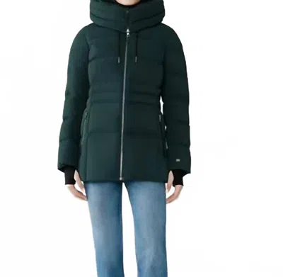 Soia & Kyo June Down Coat In Midnight For In Green
