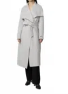 Soia & Kyo Ladies Light Wool Coat In Stone In White
