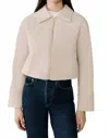 Soia & Kyo Laleh Duvet Down Cropped Jacket In Soft Teak In Neutral