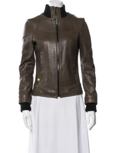 Pre-owned Soia & Kyo Leather Biker Jacket In Multi
