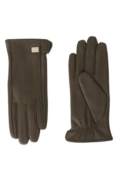 Soia & Kyo Leather Gloves In Brown