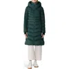 Soia & Kyo Lita Water Repllent 700 Fill Power Down Hooded Puffer Jacket In Green