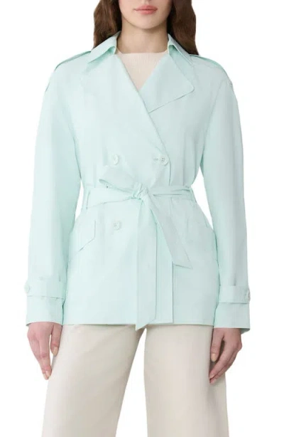 Soia & Kyo Medina Double Breasted Water Repellent Jacket In Green