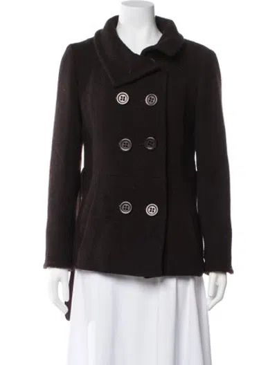 Pre-owned Soia & Kyo Merino Wool Jacket In Brown