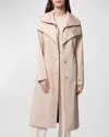 Soia & Kyo Modular Utility Trench Coat In Mist