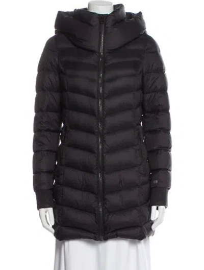 Pre-owned Soia & Kyo Nylon Down Coat In Black