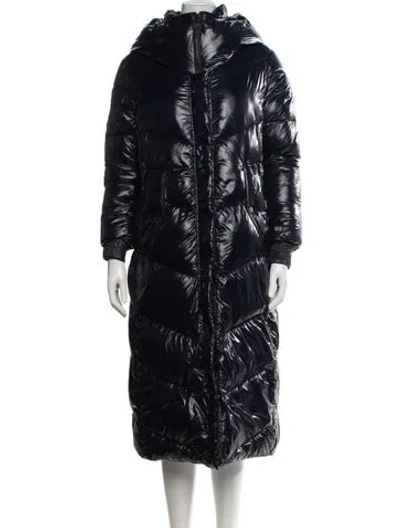 Pre-owned Soia & Kyo Nylon Down Coat In Blue