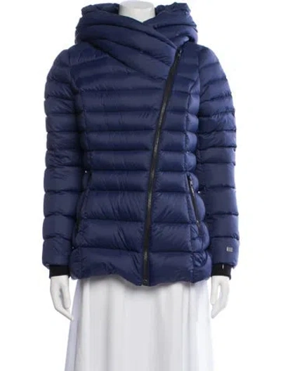 Pre-owned Soia & Kyo Nylon Down Coat In Blue