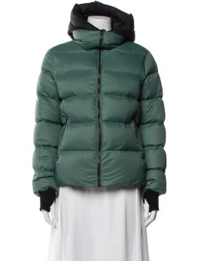 Pre-owned Soia & Kyo Nylon Parka In Green